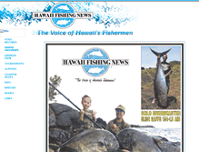 Tablet Screenshot of hawaiifishingnews.com